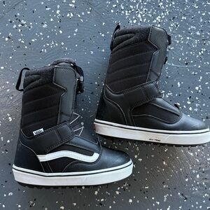 Vans Black and White Snowboard Boots